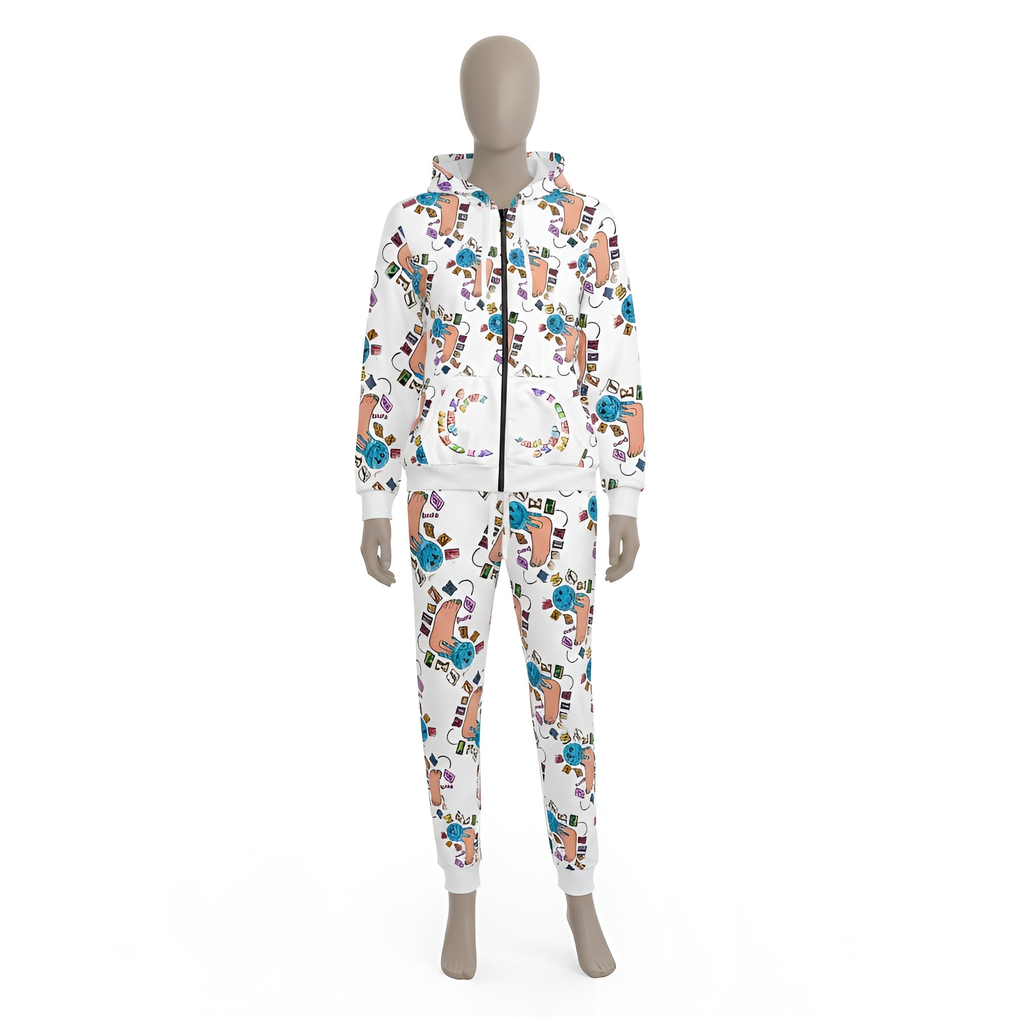 First Step Wrap Around Graphic Jumpsuit